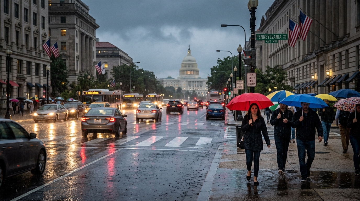 DMV Braces for Heavy Rain and Possible Storms Later This Wednesday