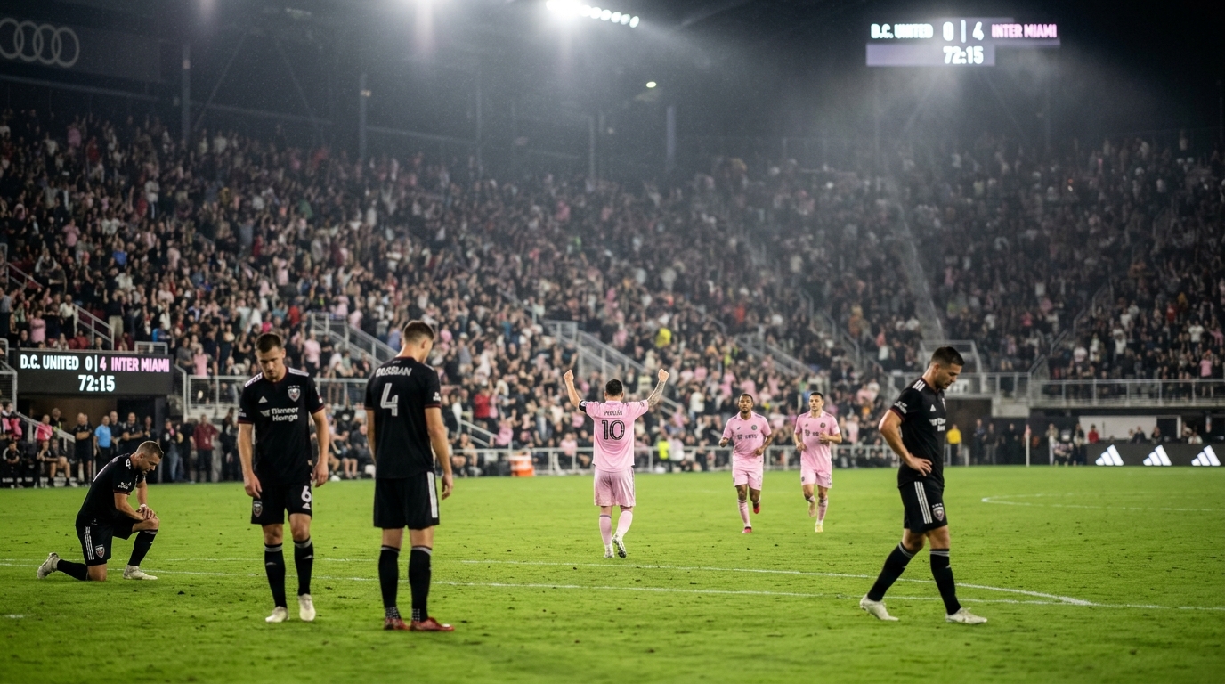 D.C. United Falls 4-0 to Inter Miami as Messi Scores Twice