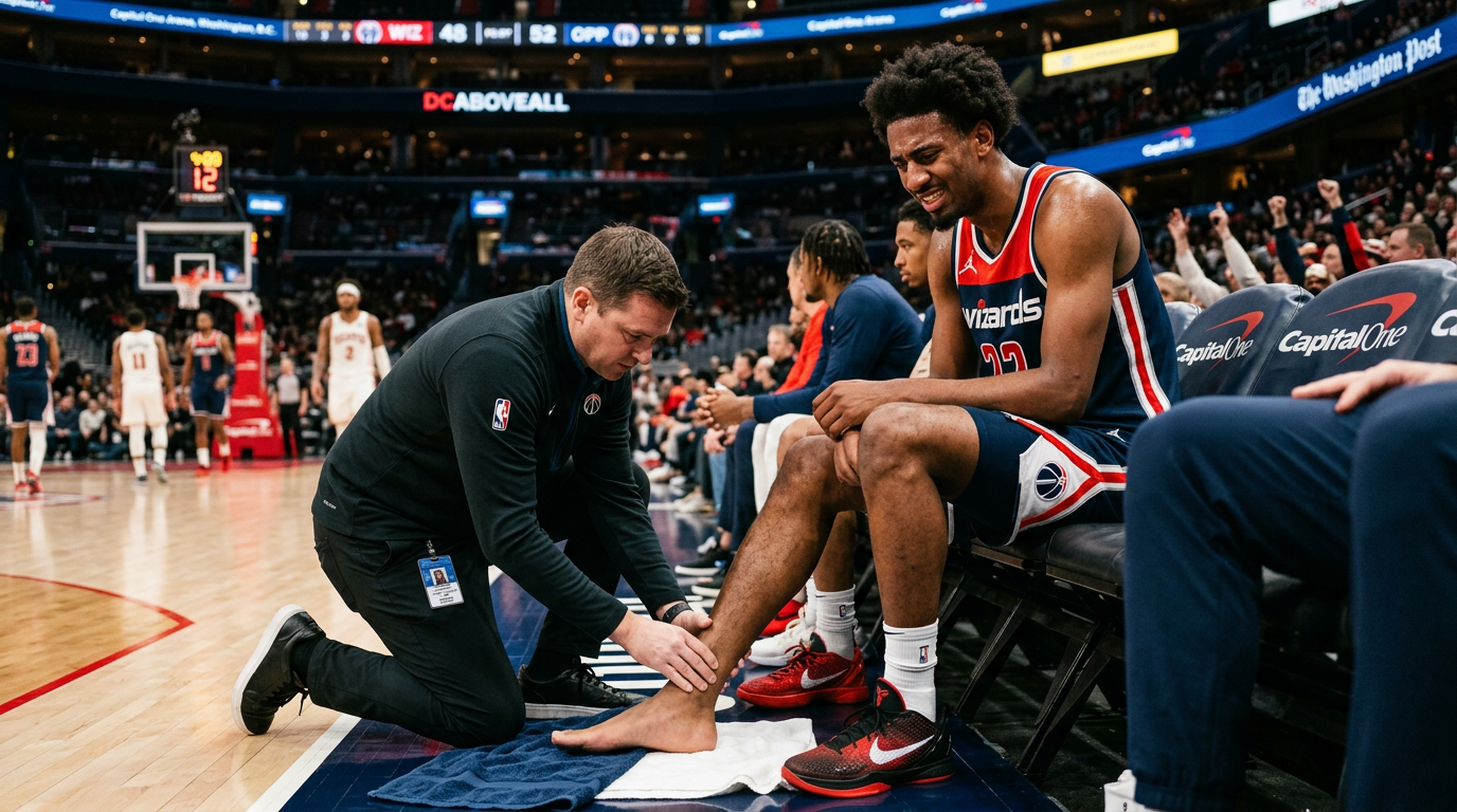 Wizards Rookie Alex Sarr Likely Out for Season with Toe Injury, Deepening Team's Struggles