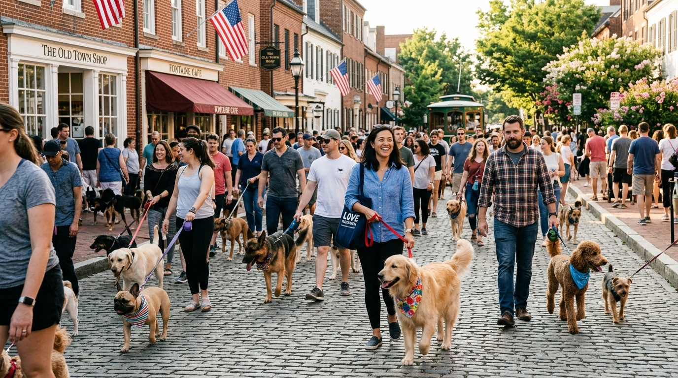 Old Town Alexandria Gears Up for ALX Dog Walk This Saturday, April 18th