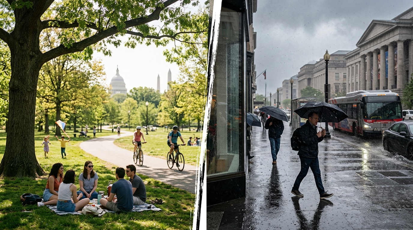 DMV Weekend Weather: Enjoy Saturday's Calm Before Sunday's Cold Front Brings Rain and Wind