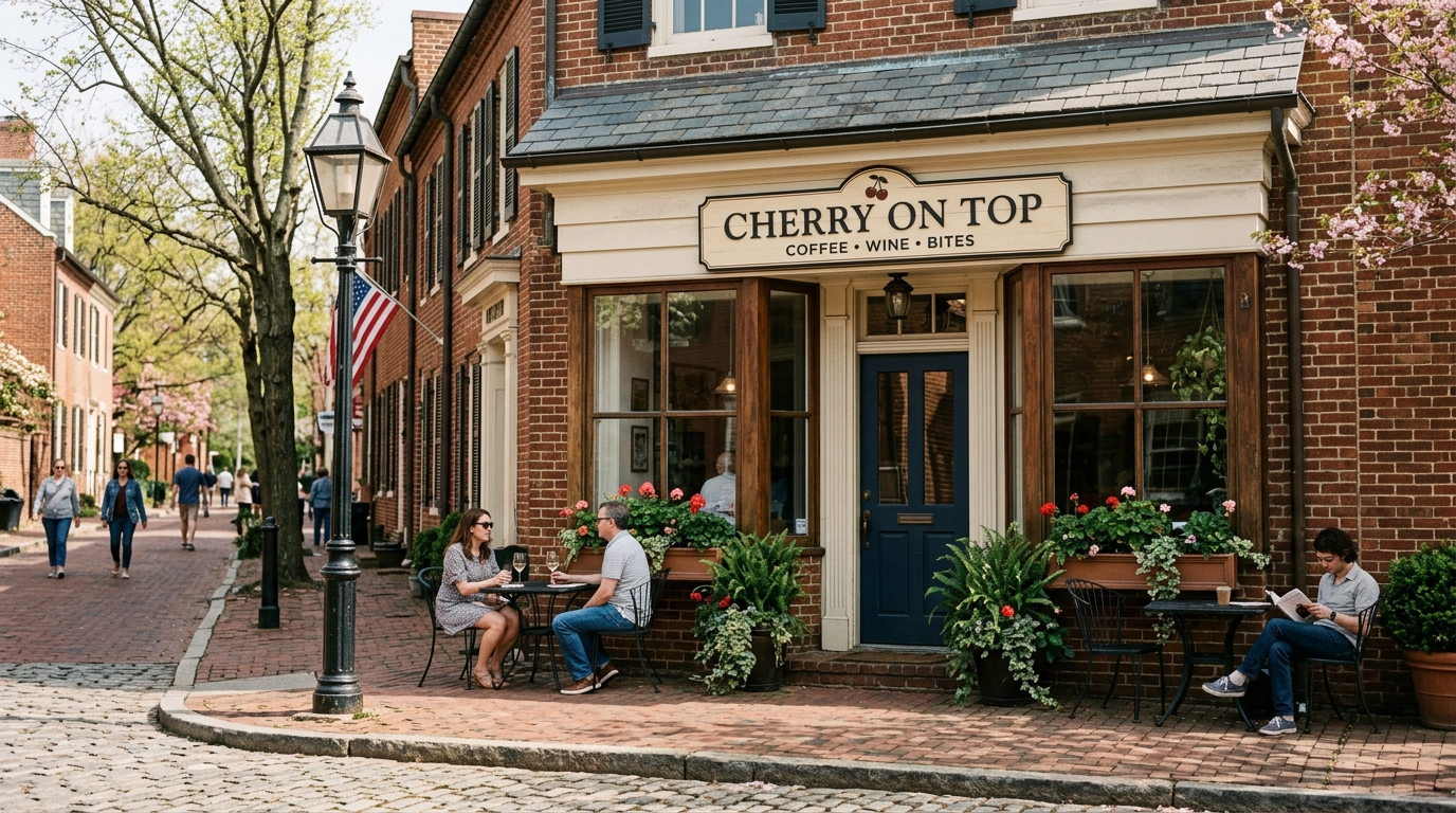 Cherry on Top: New Coffee and Wine Bar Set for Spring Opening on Old Town Alexandria's Queen Street