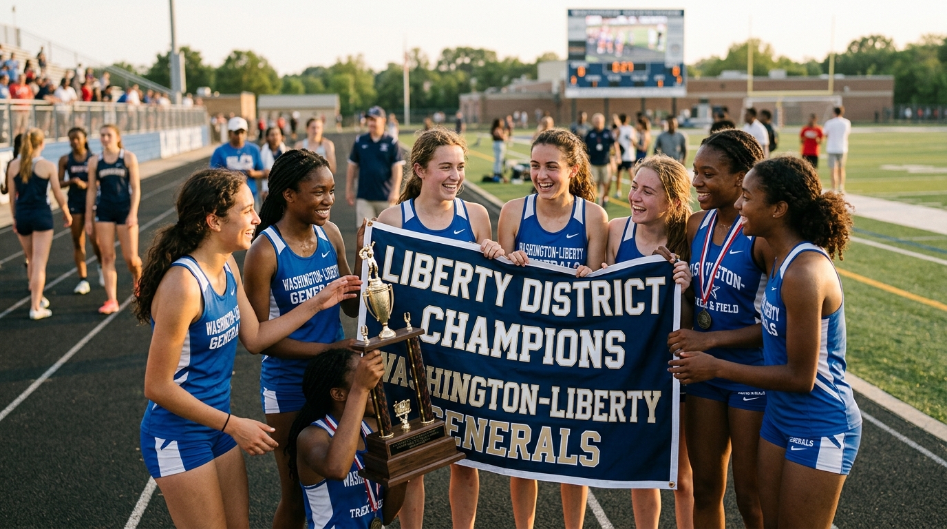 Washington-Liberty Girls Secure Second Straight Liberty District Track-and-Field Title