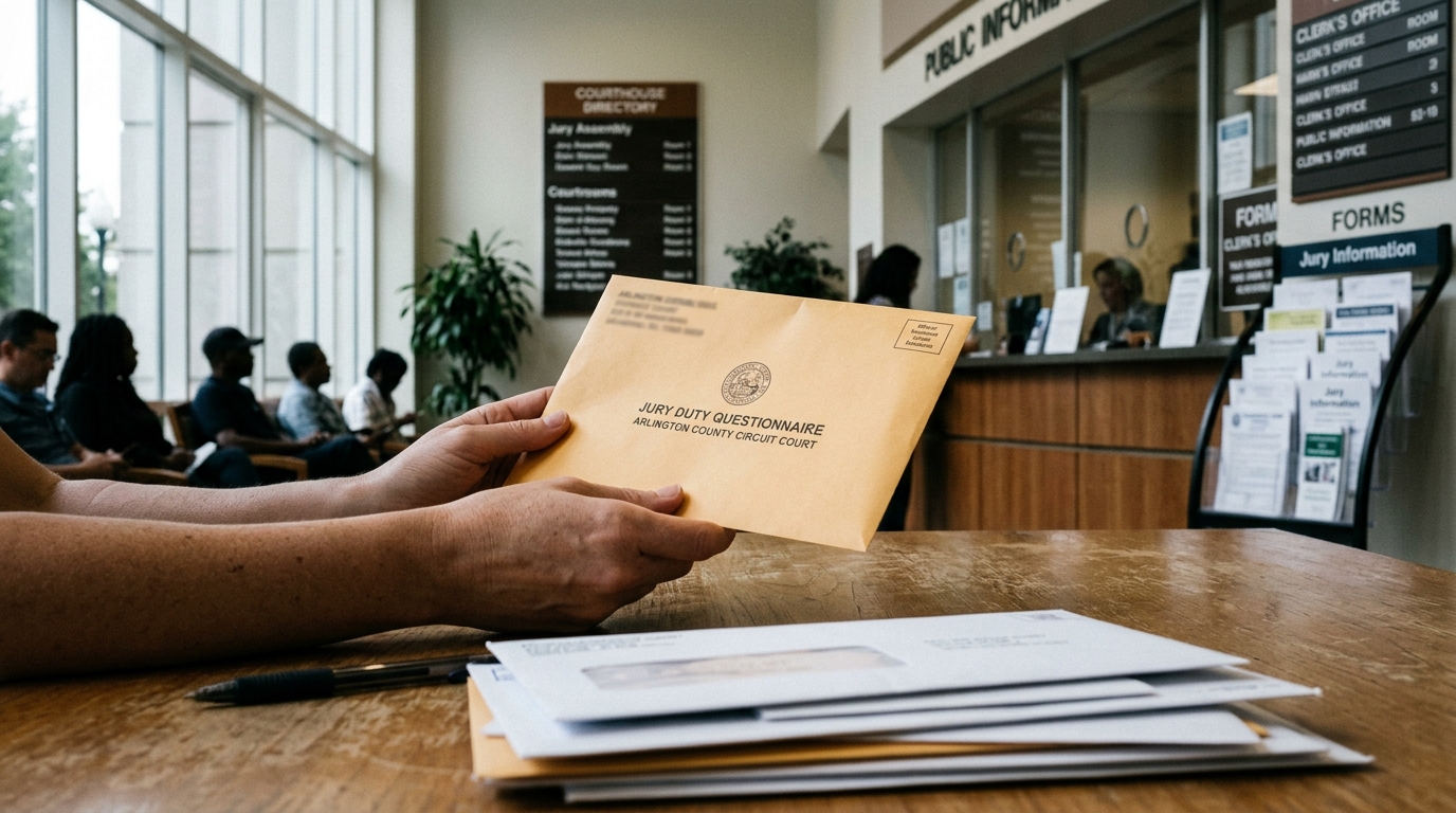 Jury Duty Questionnaires Set to Arrive for 35,000 Arlington and Falls Church Residents