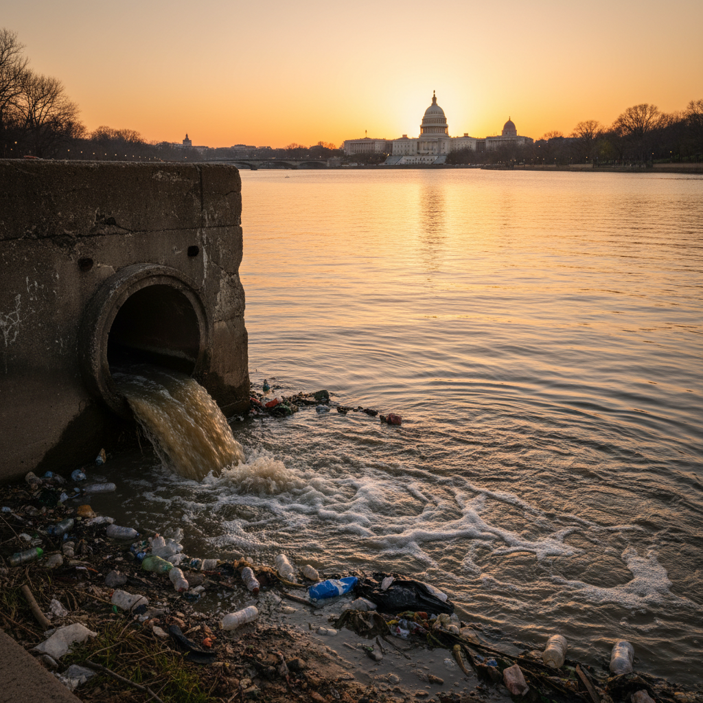 Justice Department Sues Washington D.C. Over Sewage Spill
