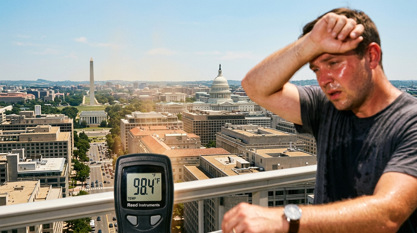 DMV Braces for Unseasonably Hot Week with Near-Record Highs, Cooler Weekend on Horizon