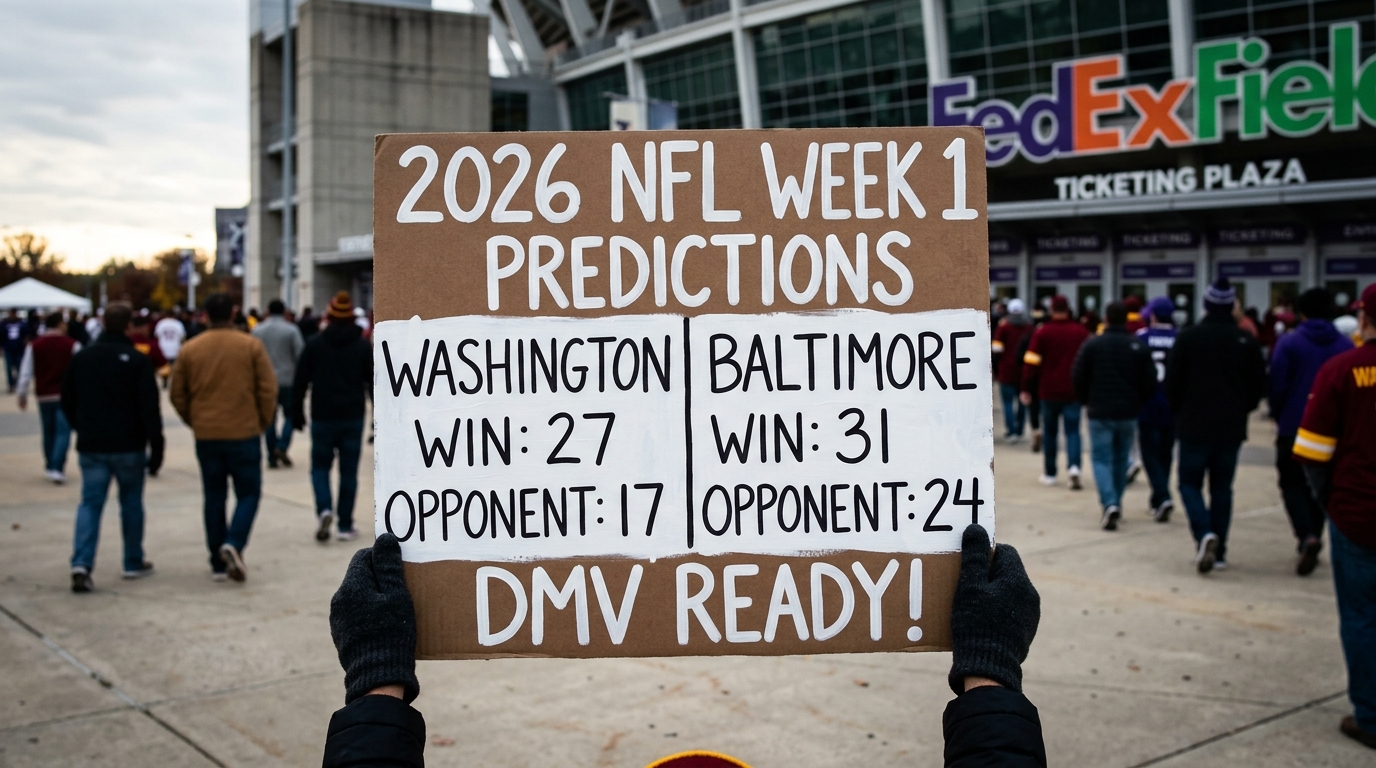 DMV Fans Look Ahead: Early 2026 NFL Week 1 Score Predictions Spark Regional Buzz