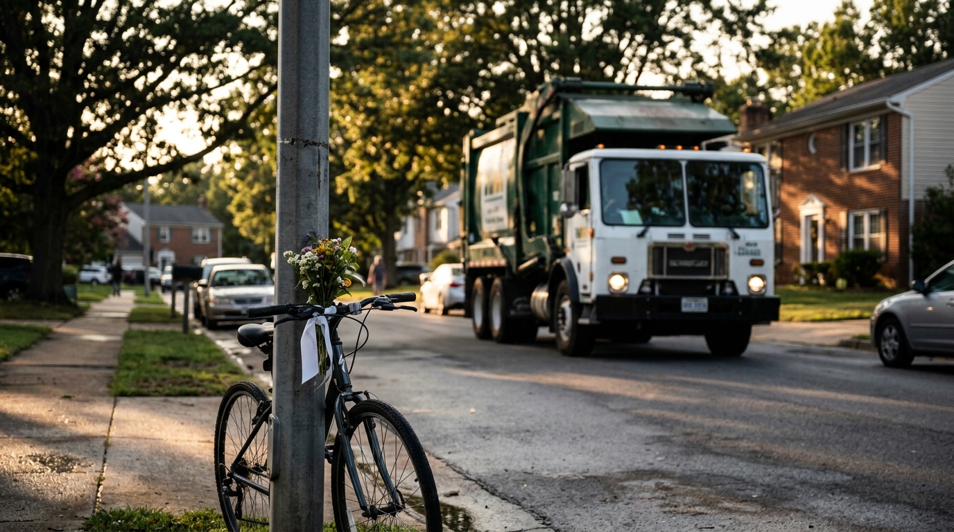 Trash Truck Driver Charged in Tragic Death of 13-Year-Old Cyclist in Virginia