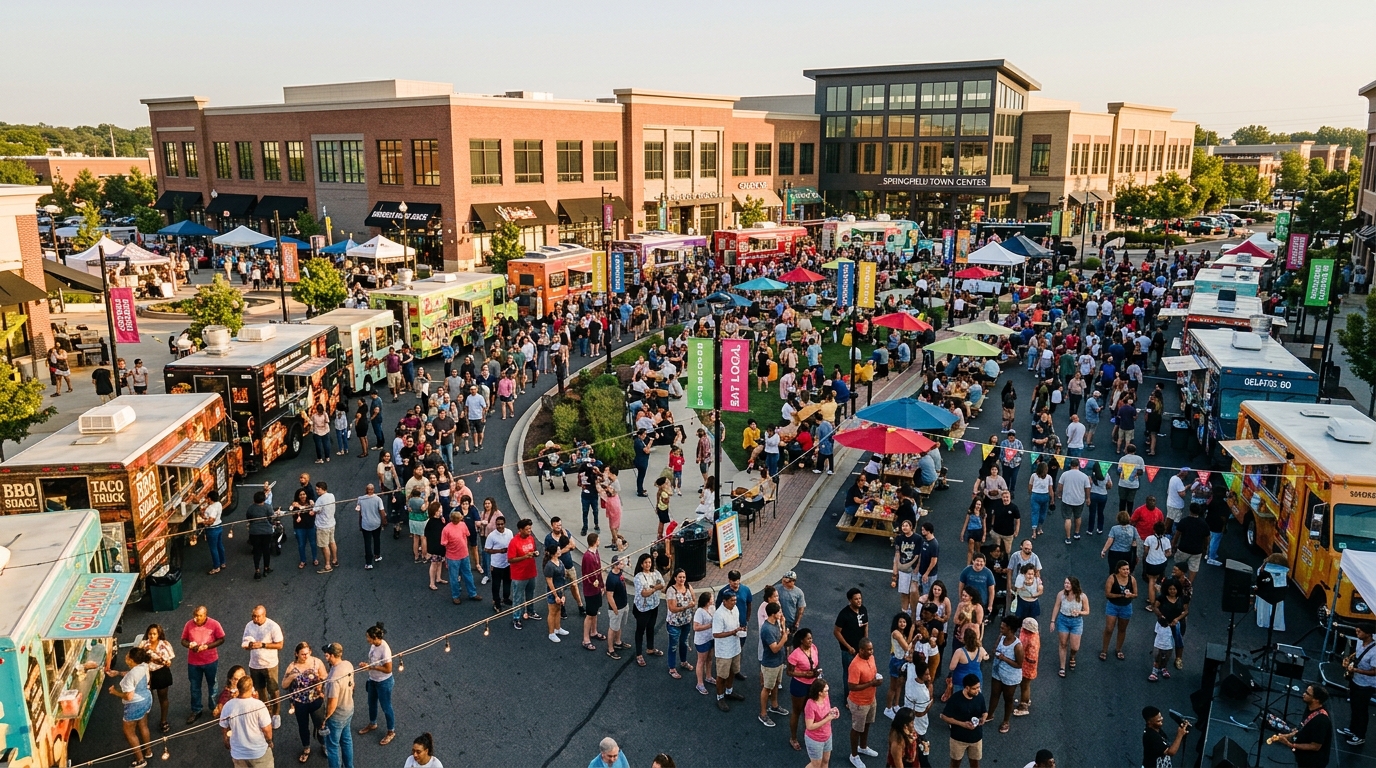 Foodees Fest Returns: Springfield Town Center Hosts Weekend Food Truck Extravaganza