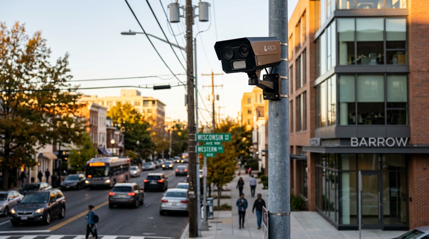 New License Plate Readers Spotted Near Friendship Heights' Barrow Building Spark Community Discussion