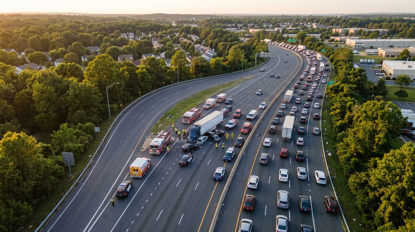 I-95 Crash in Prince George's County Snarls Commute, Shuts Down Lanes