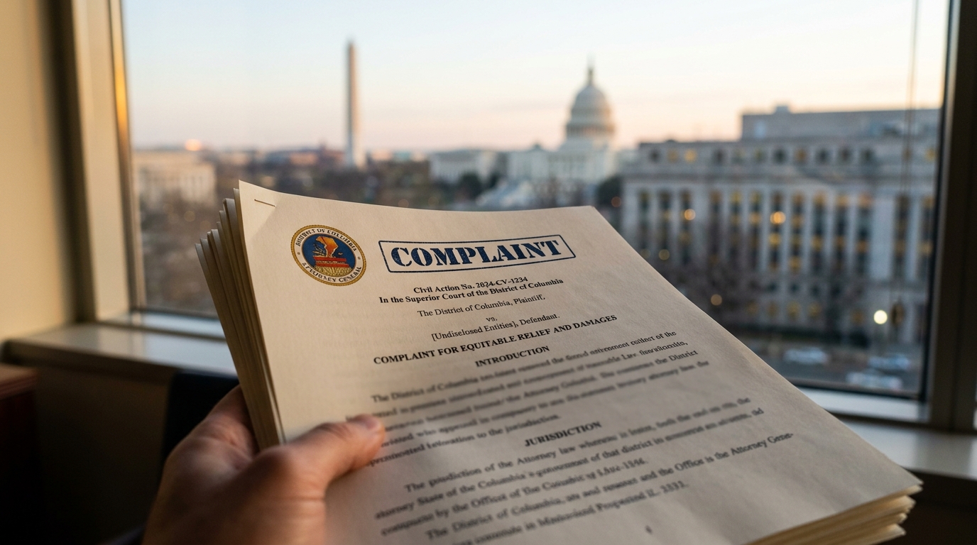 DC Attorney General Sues Georgia Man Over Alleged Local Business Contract Fraud