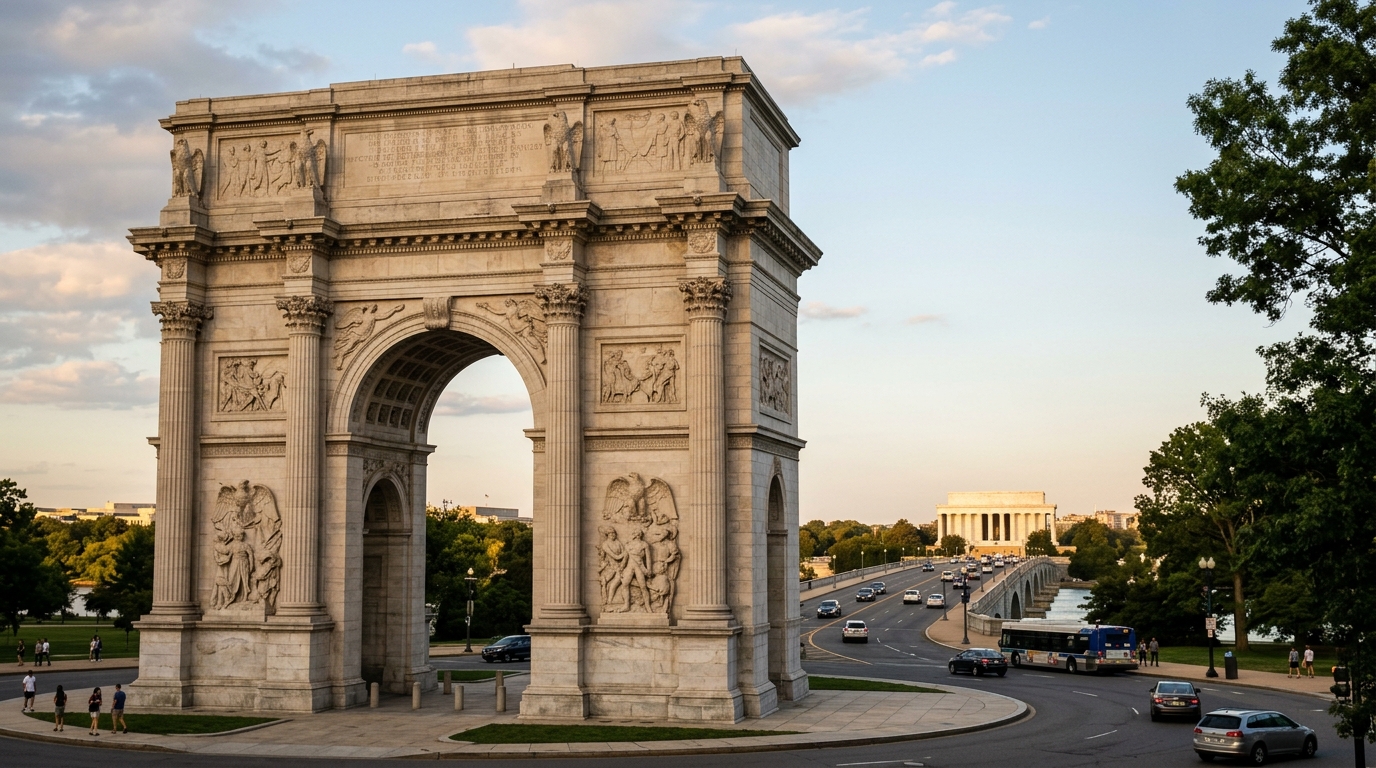 Federal Commission Greenlights 250-Foot Triumphal Arch Near Arlington's Memorial Bridge