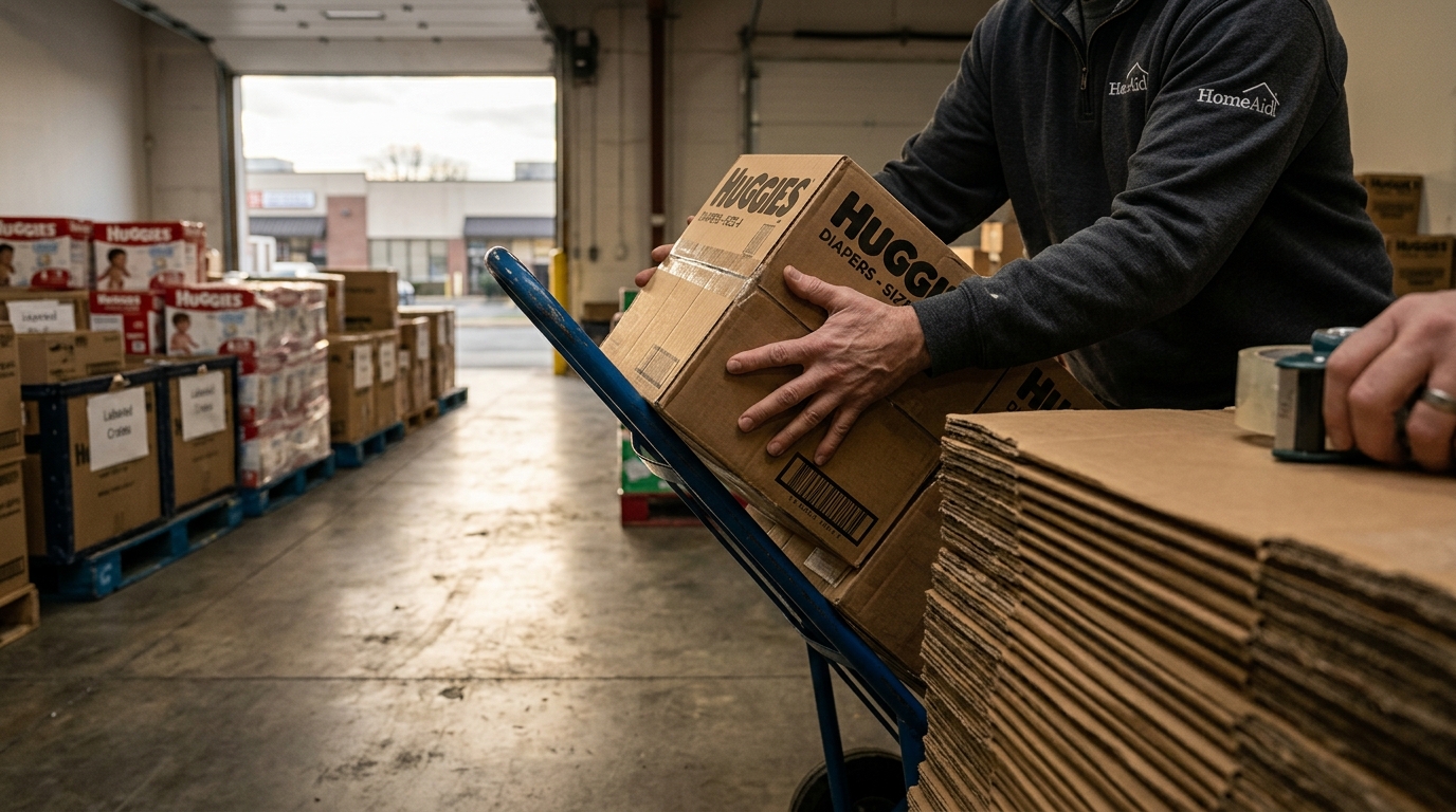 Alexandria Nonprofits Receive Massive Diaper Donation from Regional "Builders for Babies" Drive