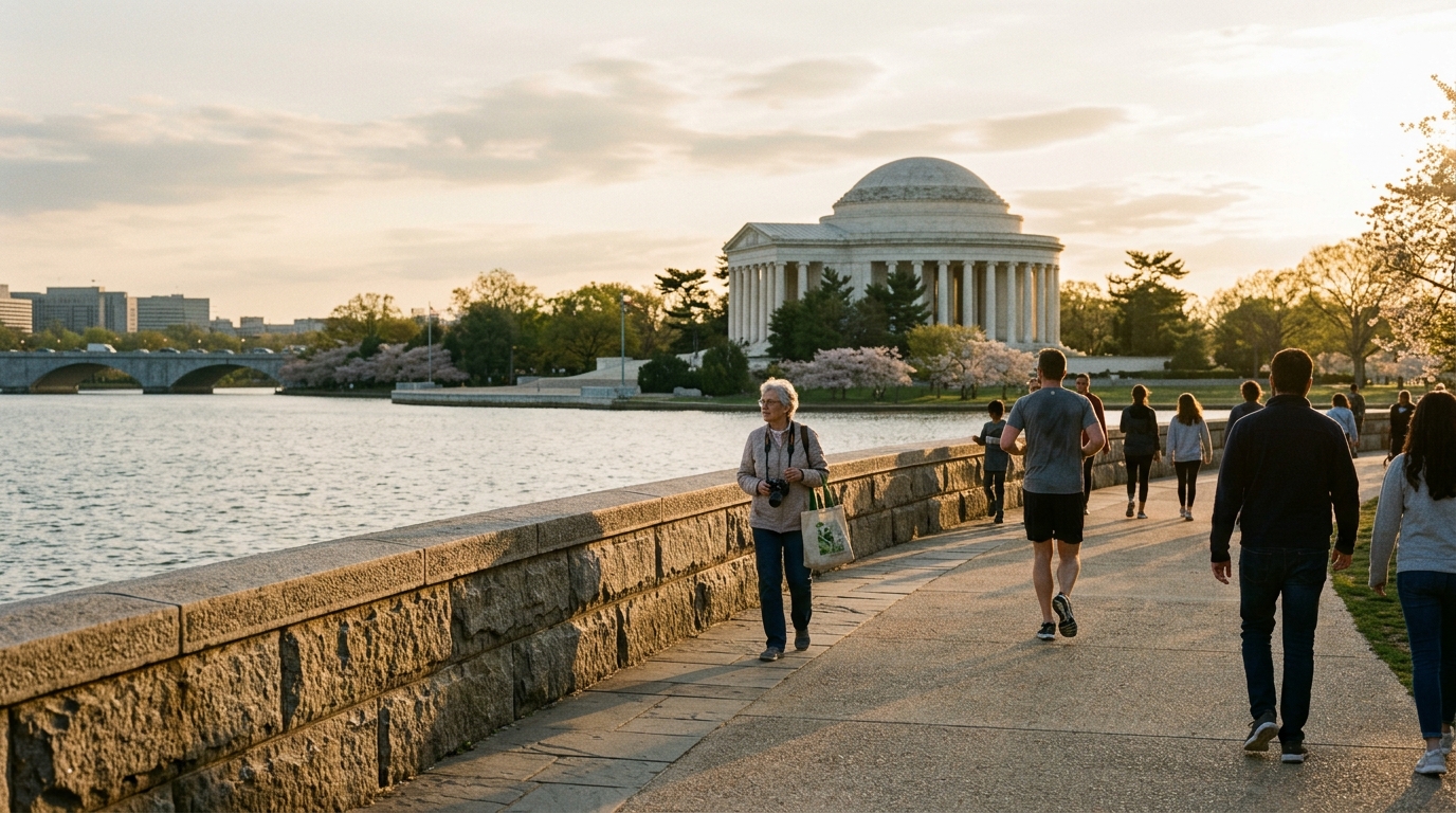 Tidal Basin Fully Reopens After Seawall Restoration in Washington, D.C.