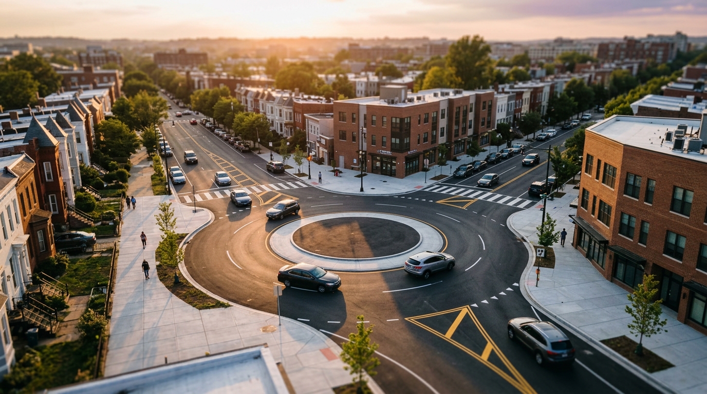 Shaw's New Traffic Circle on Florida Avenue Nears Completion, Promising Safer Streets
