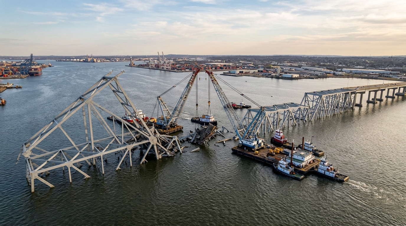 Key Bridge Contract Canceled, Testing Governor Moore's Speed Claims for Baltimore Rebuild