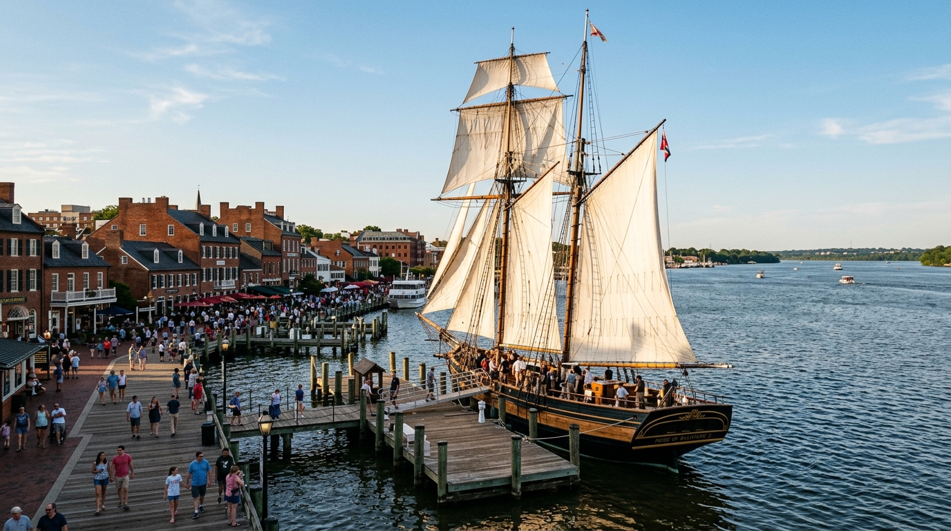 Historic Tall Ship Pride of Baltimore II Docks in Alexandria This Weekend
