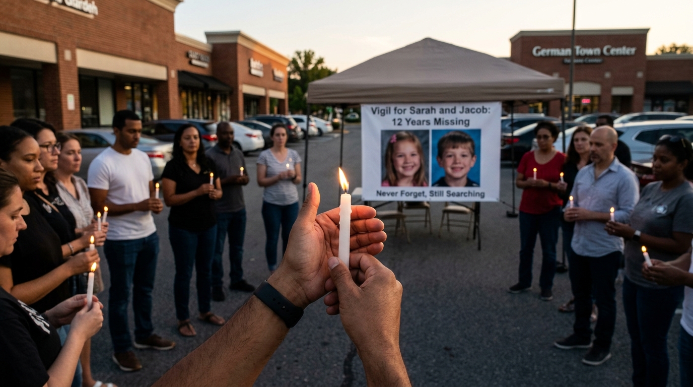 Candles Shine in Germantown: 12 Years Since Sarah and Jacob Hoggle Vanished, Mother's Trial Nears