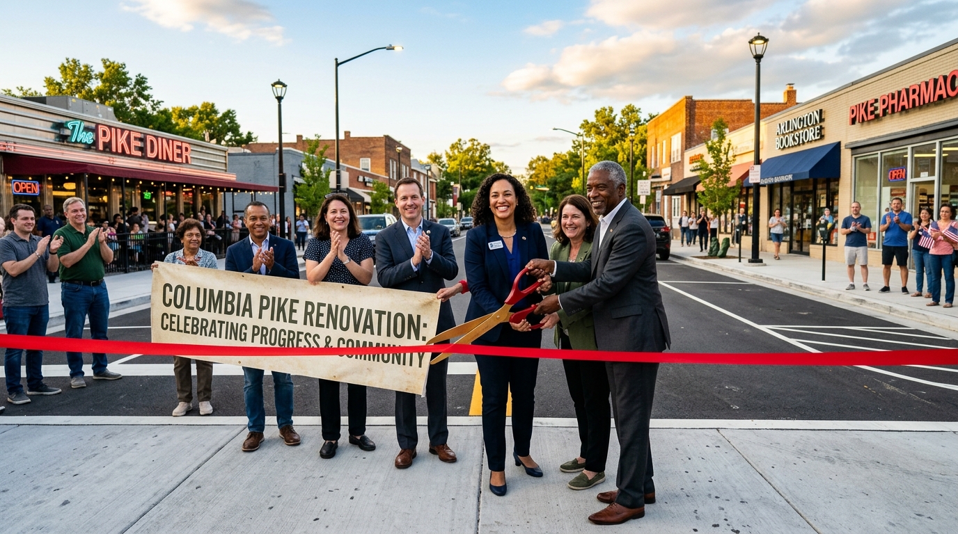 Columbia Pike Celebrates Major Roadwork Completion, Ending Years of Disruptions in Arlington