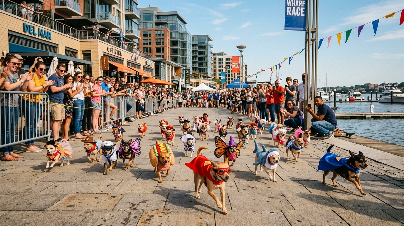 Chihuahuas Take Over The Wharf for Annual Race