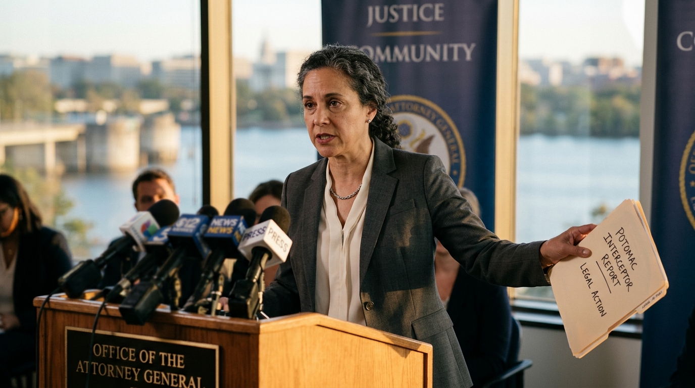 Attorney General Brown Sues DC Water Over Potomac Interceptor Collapse, Citing Infrastructure Concerns