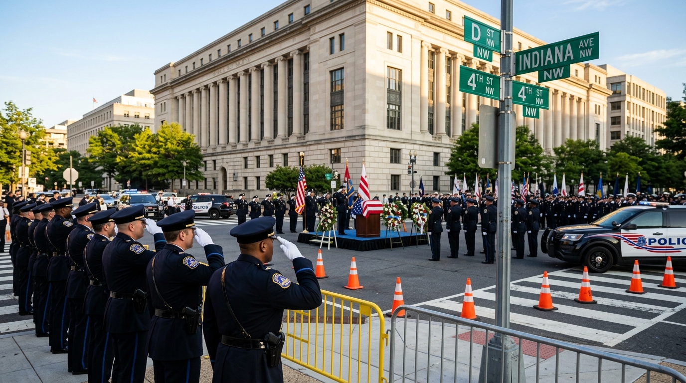 Downtown DC Commute Alert: Street Closures Planned Monday for Law Enforcement Memorial Service Near Judiciary Square