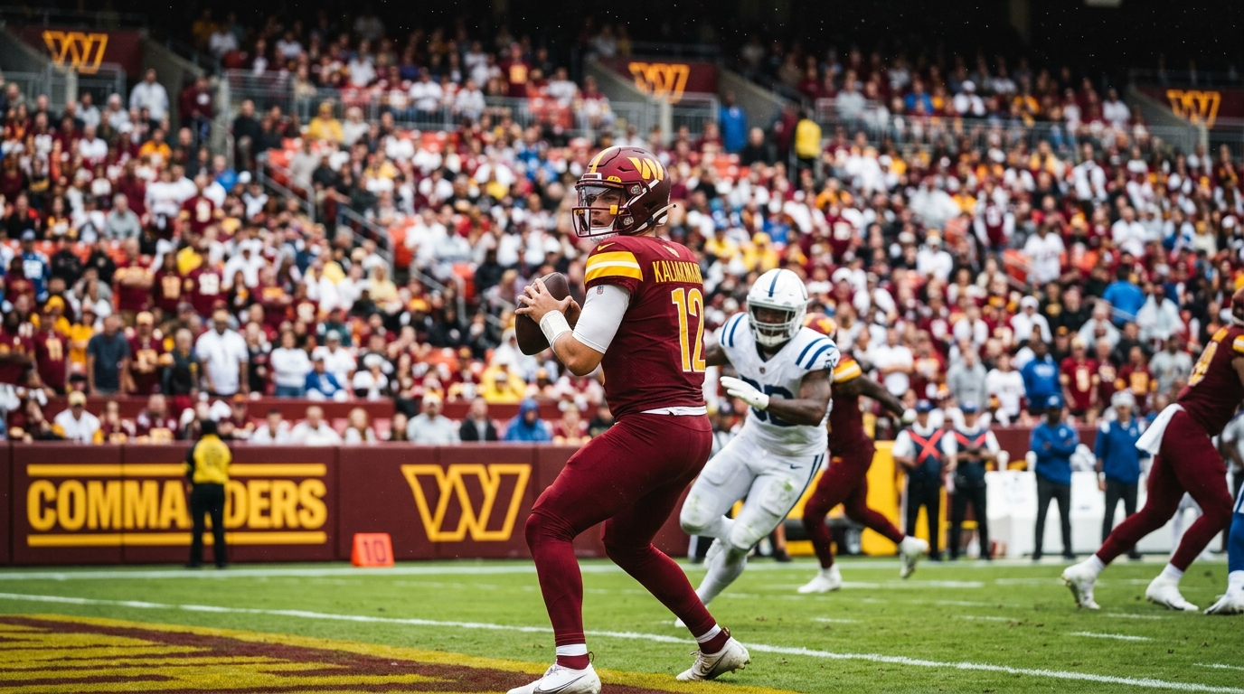 Rookie Athan Kaliakmanis Steps Up for Commanders After Marcus Mariota Injury