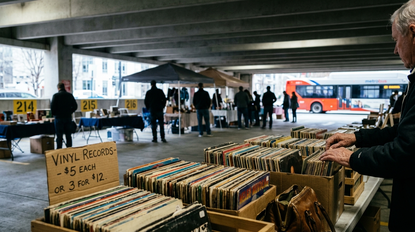 Arlington's Monthly Flea Market Returns to I-66 Garage This Saturday, Drawing Hundreds