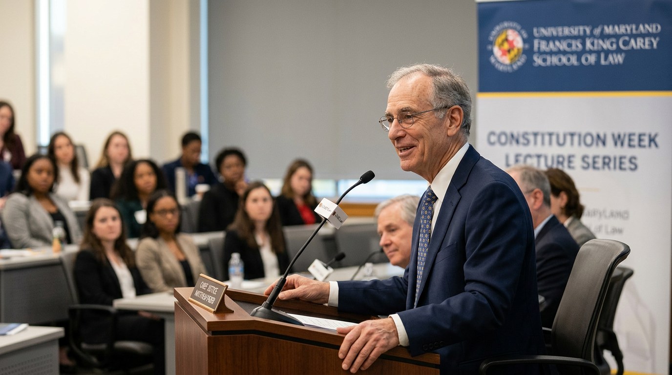 Maryland Chief Justice Matthew Fader Addresses Rising Threats to Judicial Security at UMD Law Panel