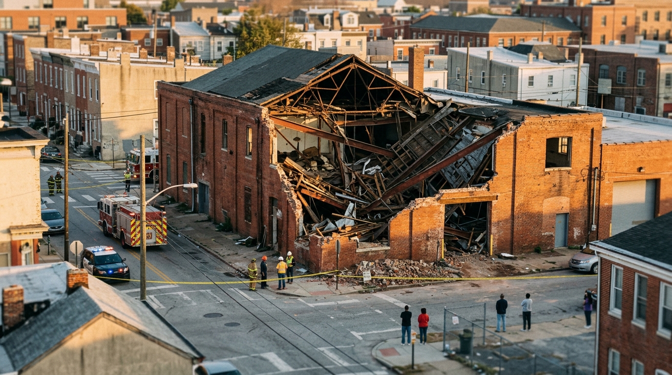 Search for "Crazy John" Intensifies After East Baltimore Warehouse Collapse