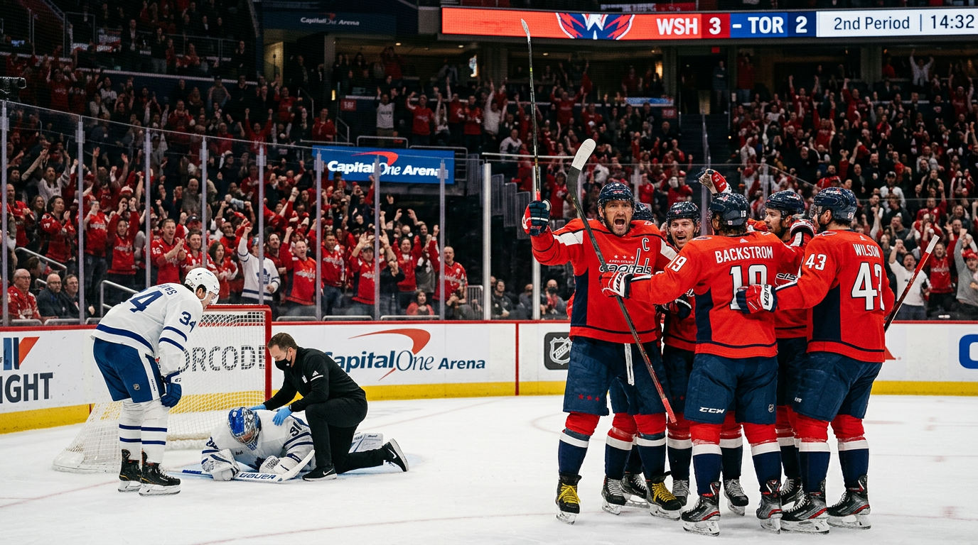 Capitals Shutout Maple Leafs Amidst Opponent's Injury Woes in Toronto