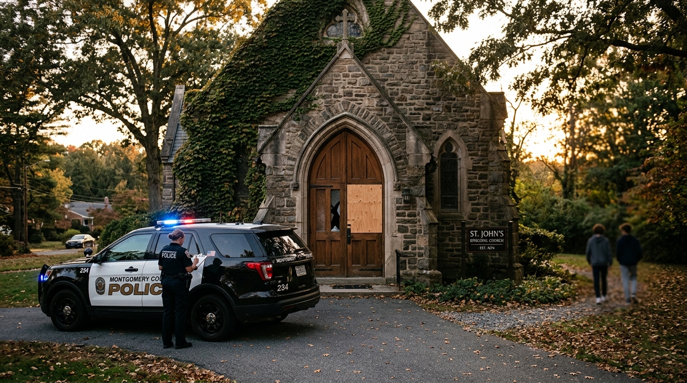 Teens Wanted After Vandalism Causes Thousands in Damage at Historic Montgomery County Church