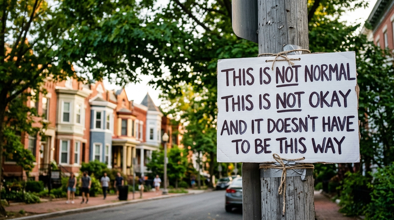 Mysterious Mount Pleasant Sign Sparks Community Reflection: "This is Not Normal"