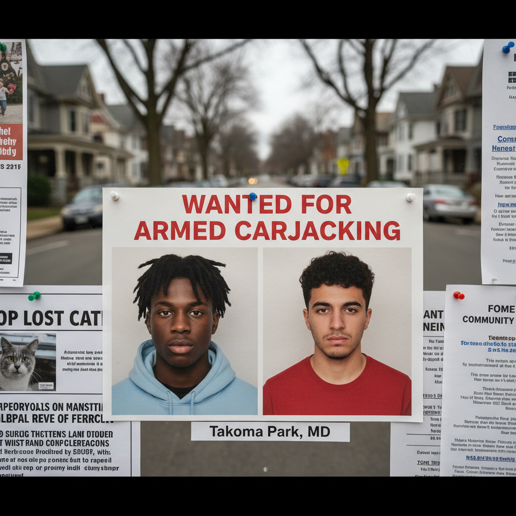 Montgomery County Police Seek Public's Help Identifying Suspects in Armed Takoma Park Carjacking