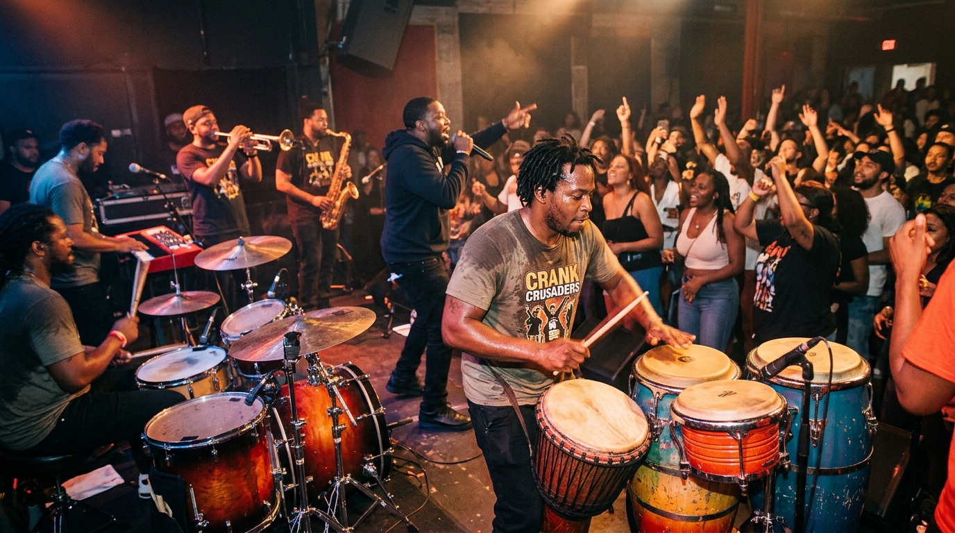 Crank Crusaders Bring Authentic Go-Go "House Party Experience" to Baltimore