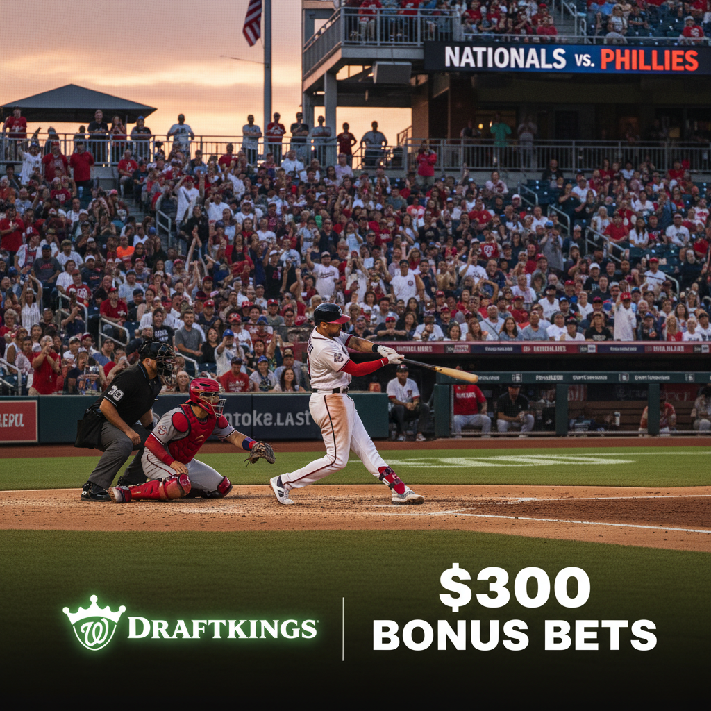 Nationals Fans Eye DraftKings $300 Bonus Ahead of Braves Matchup
