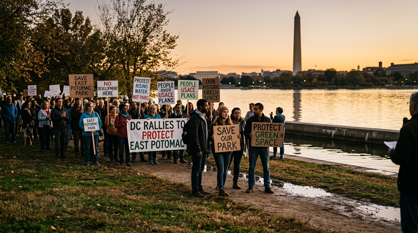 DC Residents Rally to Save East Potomac Park from Development and Rising Waters