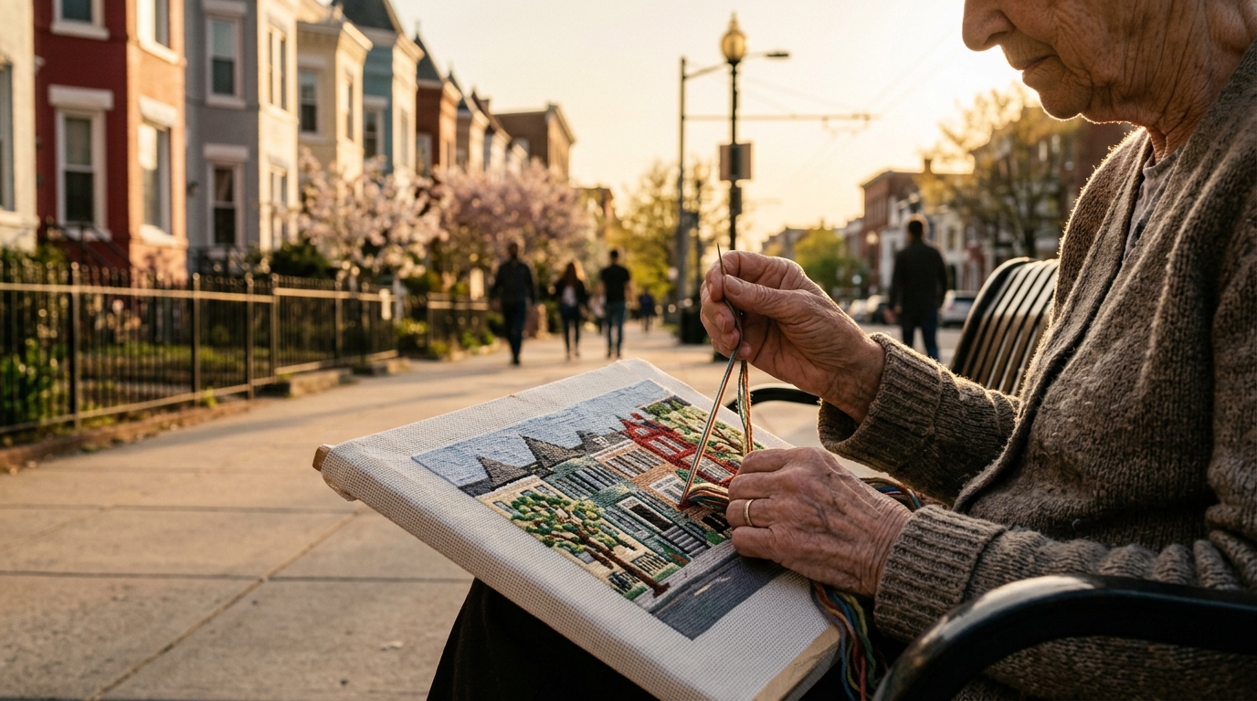DC's 93-Year-Old Needlepoint Artist Weaves Legacy into City's Fabric