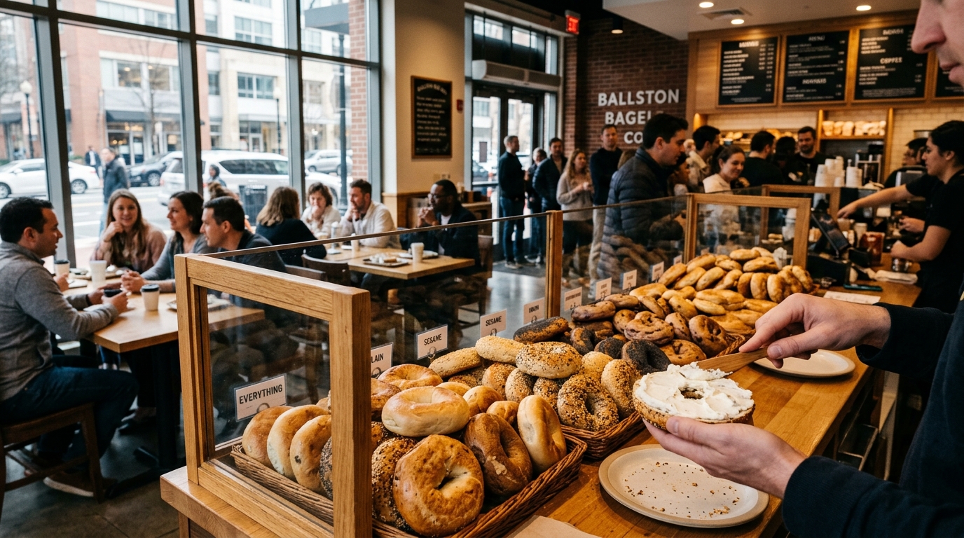 PopUp Bagels Joins Ballston's Flourishing Bagel Scene, Intensifying Local Culinary Competition