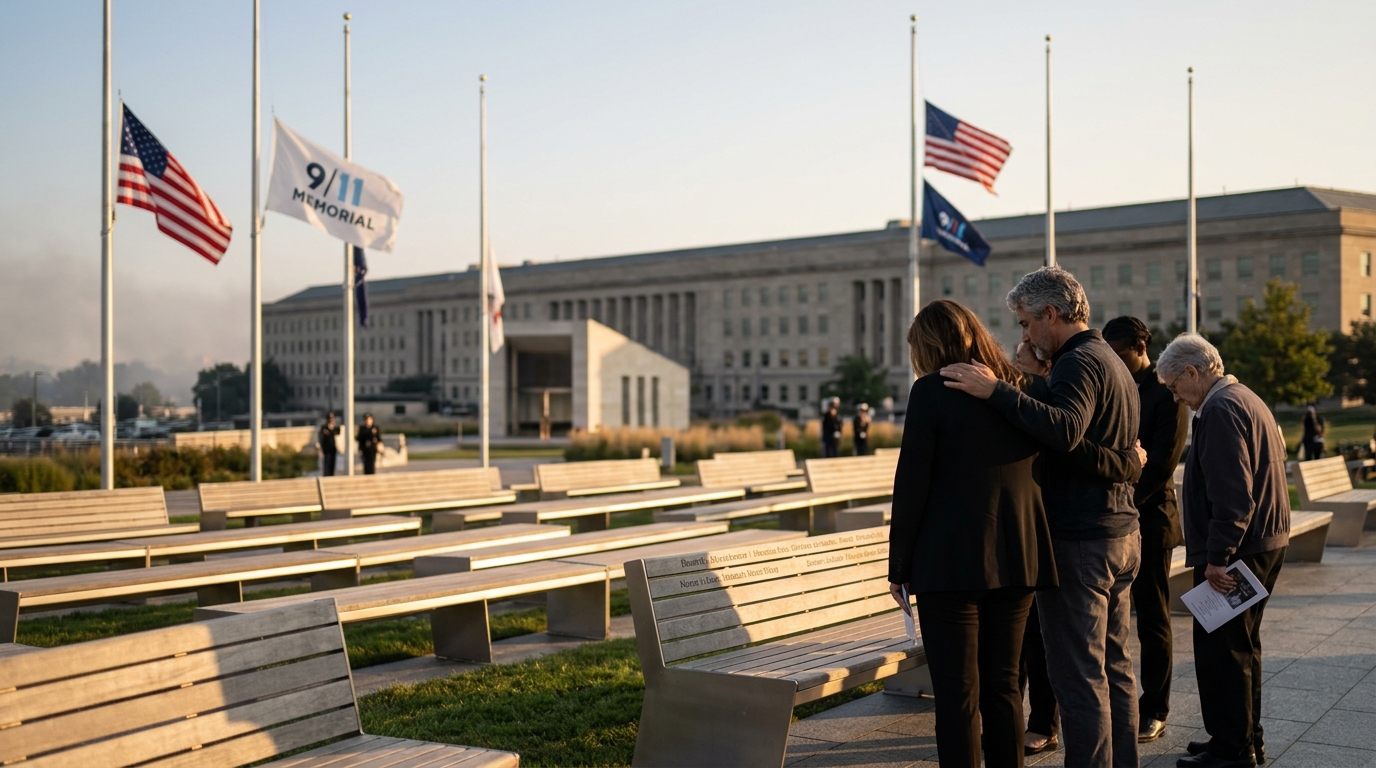 Pentagon Hosts Solemn 9/11 Observance, Honoring Victims and First Responders in Arlington