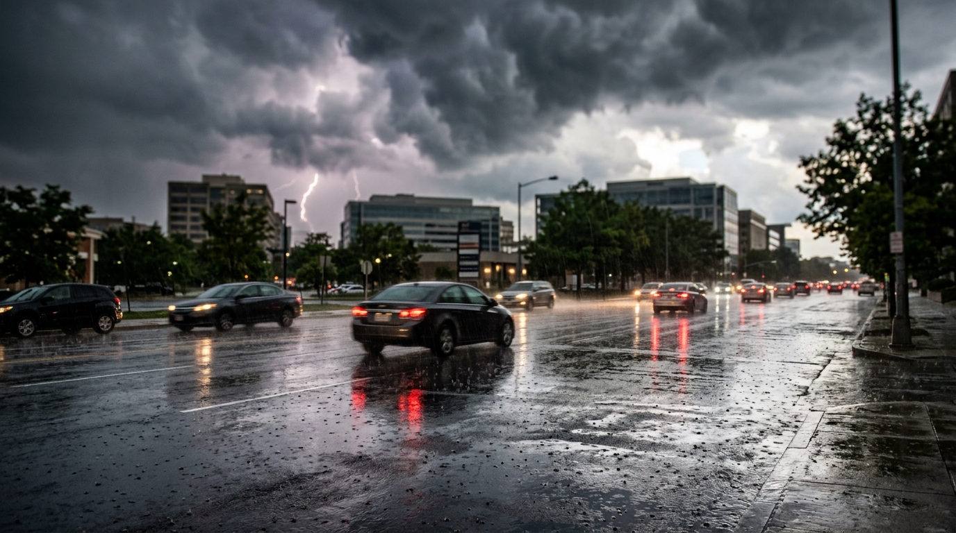 DMV Braces for Lingering Rain Monday Before Midweek Warm-Up, Potential Record Highs