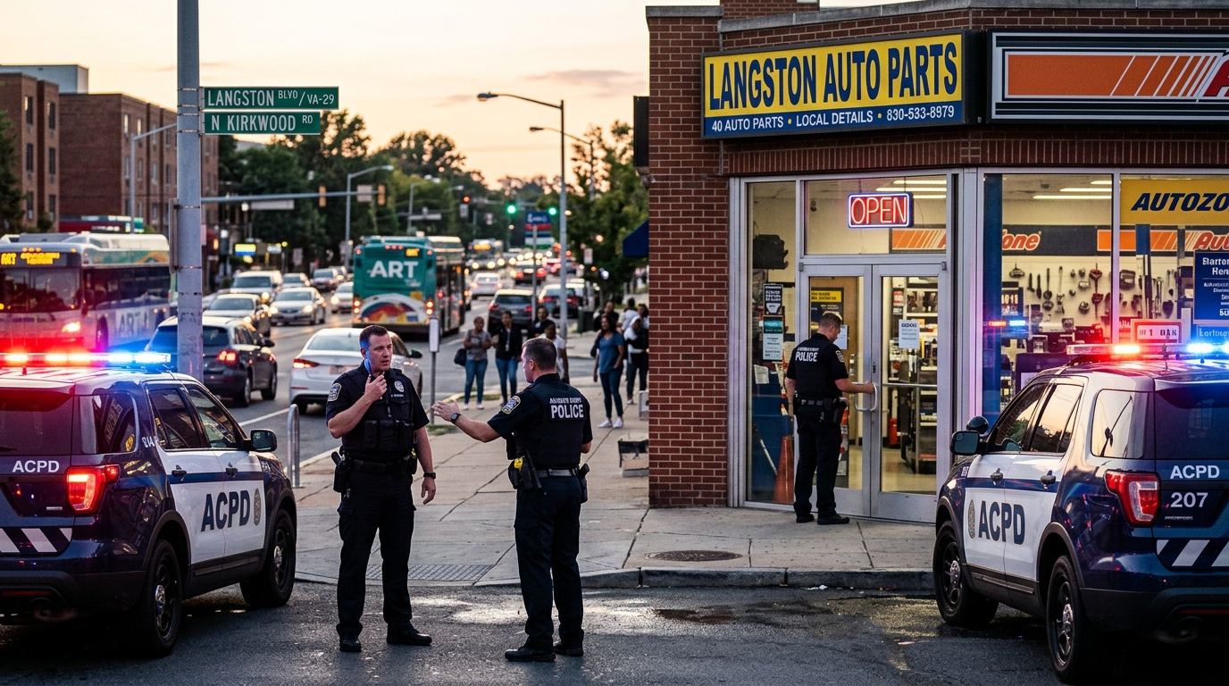 Shoplifting Escalates to Carjacking at Arlington Auto Parts Store on Langston Boulevard