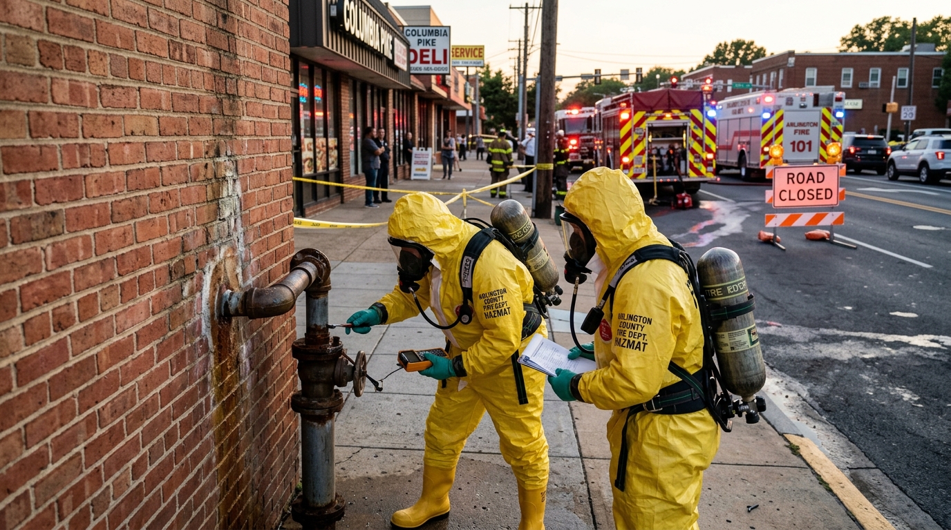 Hazmat Scare on Columbia Pike Prompts Emergency Response in Arlington