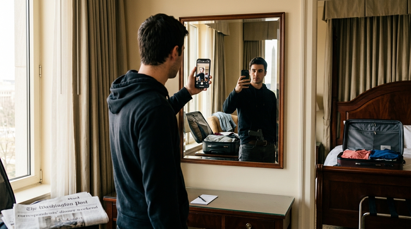 Selfie Reveals Armed Suspect in DC Hotel Room Before White House Correspondents' Dinner Threat