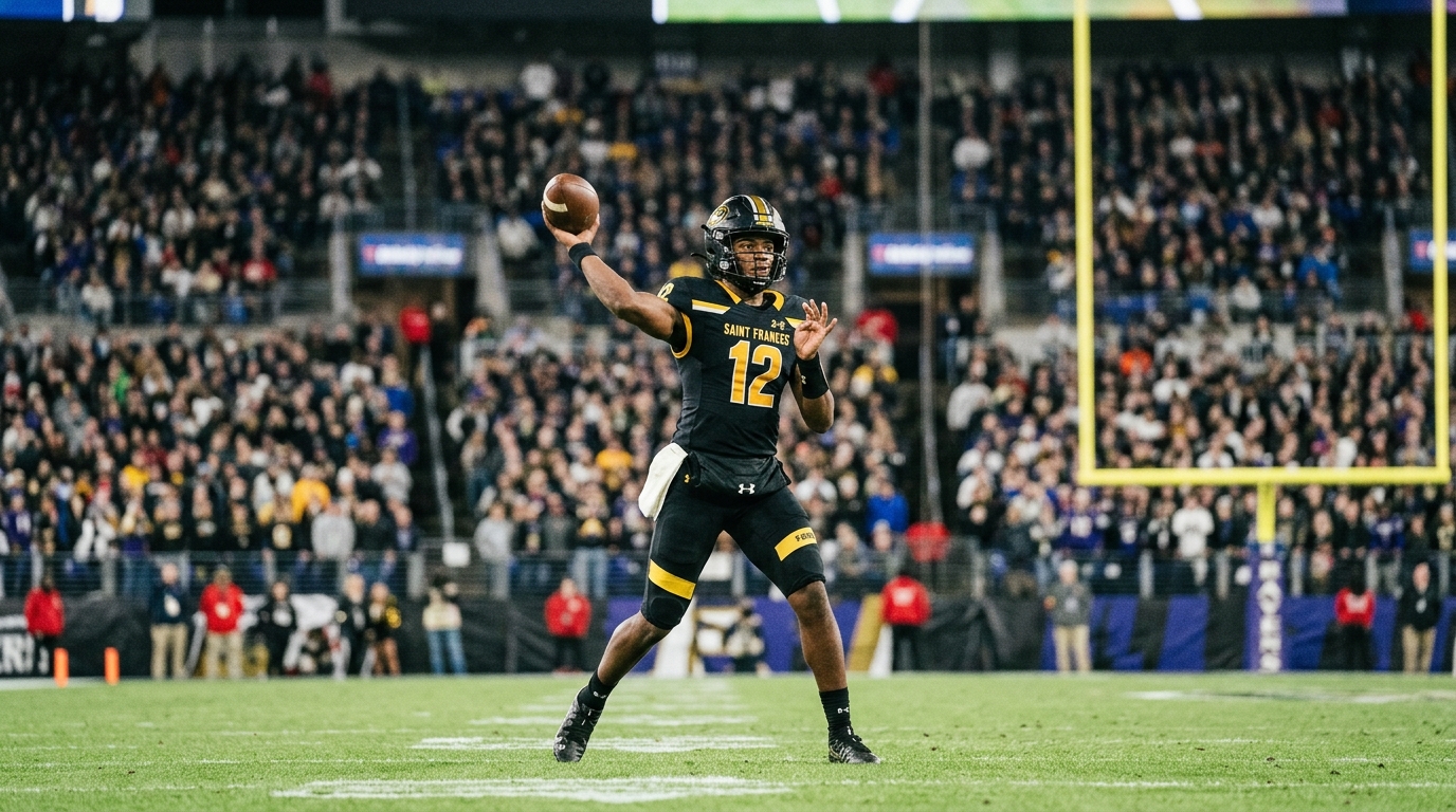 Justin Merriman, Son of NFL Star, Set to Shine as Saint Frances QB