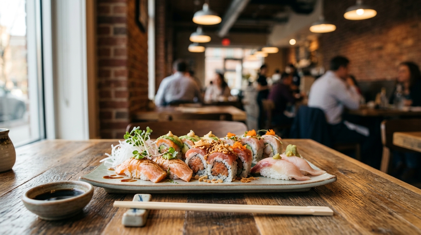 All-You-Can-Eat Sushi Spot, MoMoGoGo, Opens Doors in Arlington's Penrose Square