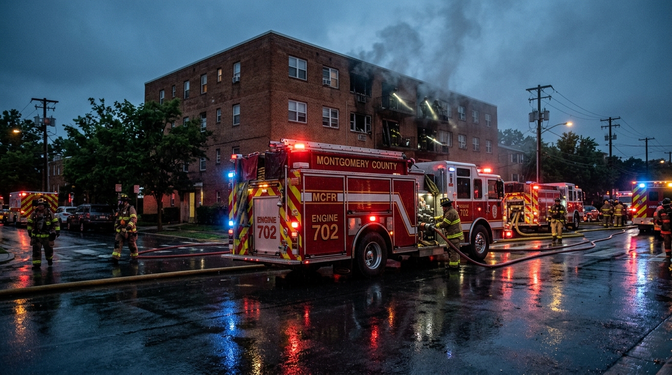Improperly Discarded Incense Ashes Spark Two-Alarm Apartment Fire in Montgomery County, One Injured