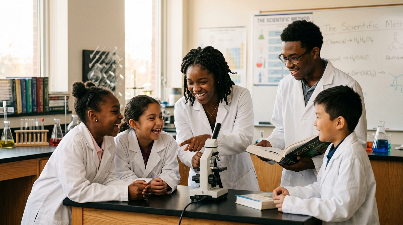 Howard University Welcomes Young Scholars: 4th and 5th Graders Don White Coats in Inspiring Initiative