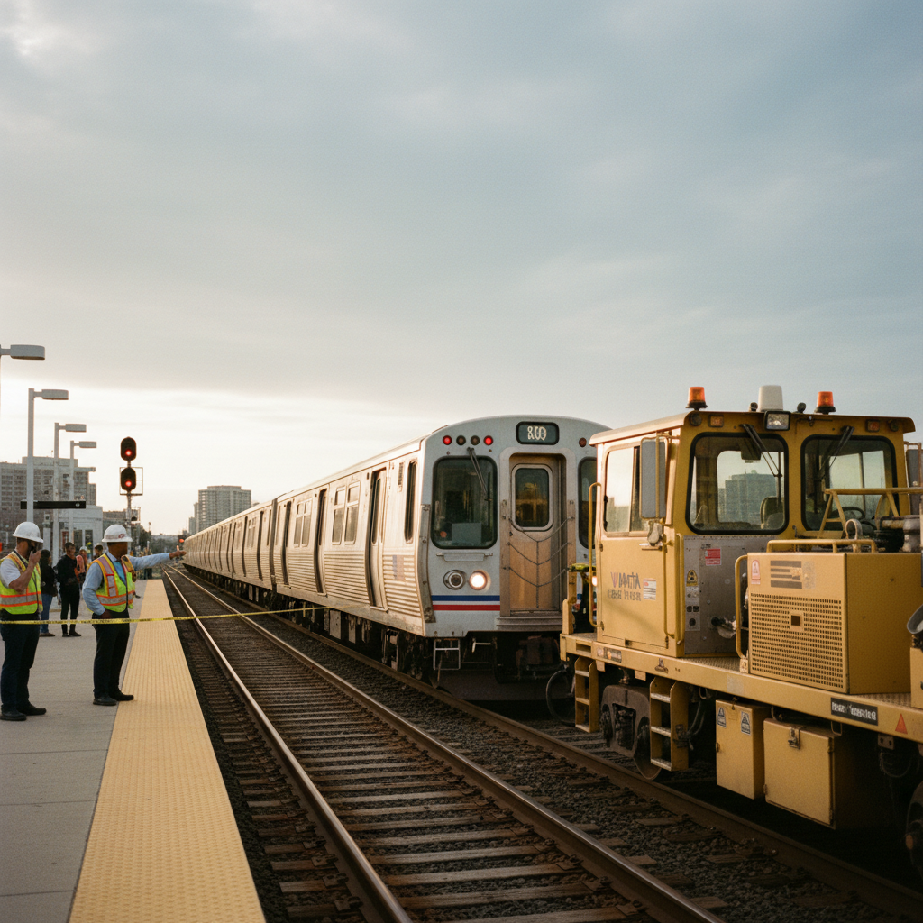 Silver Line Metro Service Disrupted After Work Vehicle Collision, Riders Face Delays